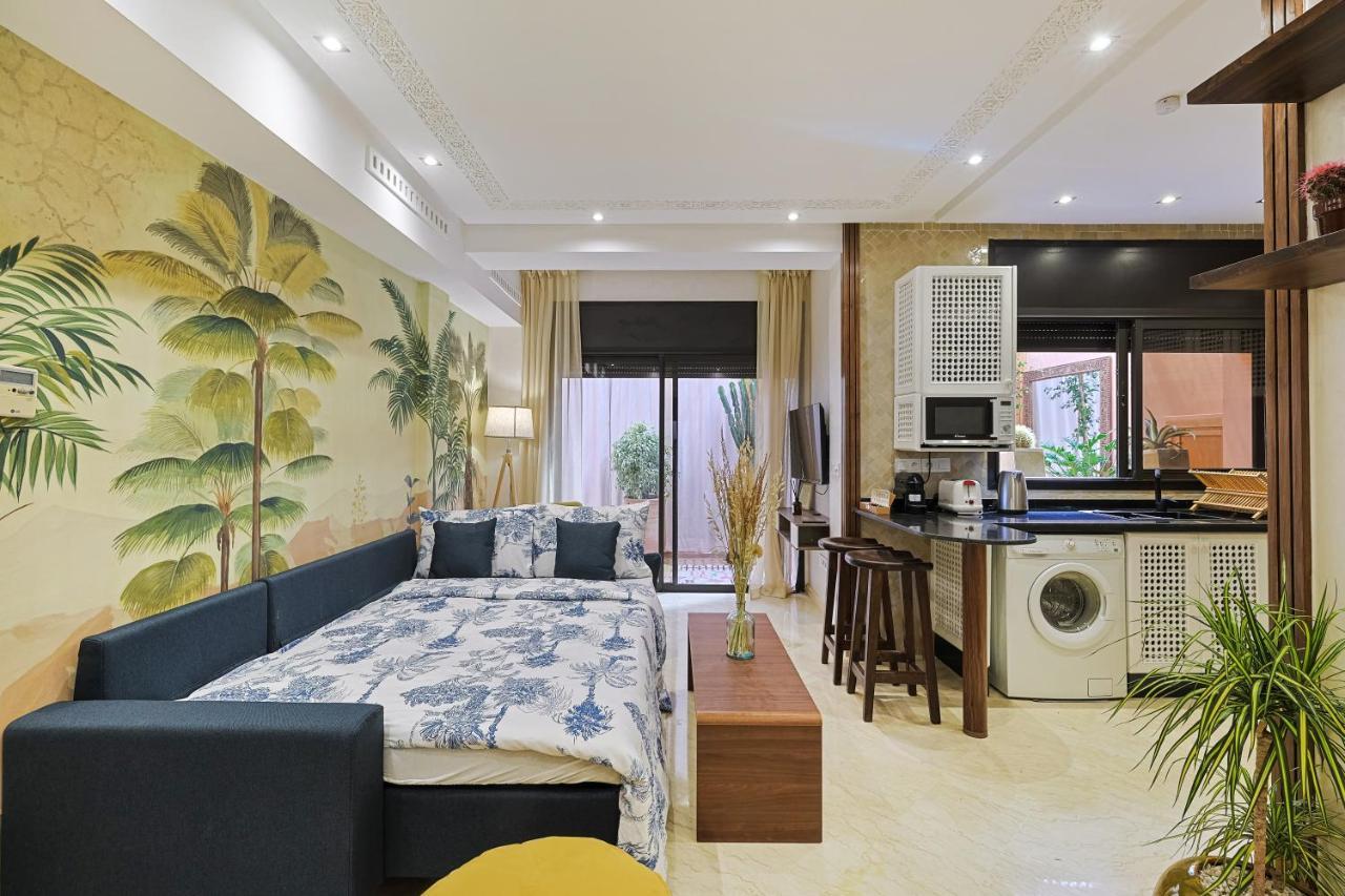 Oasis - Appartement Authentique A Gueliz マラケシュ エクステリア 写真