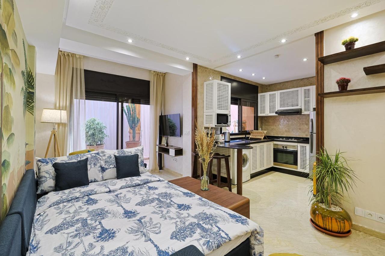 Oasis - Appartement Authentique A Gueliz マラケシュ エクステリア 写真