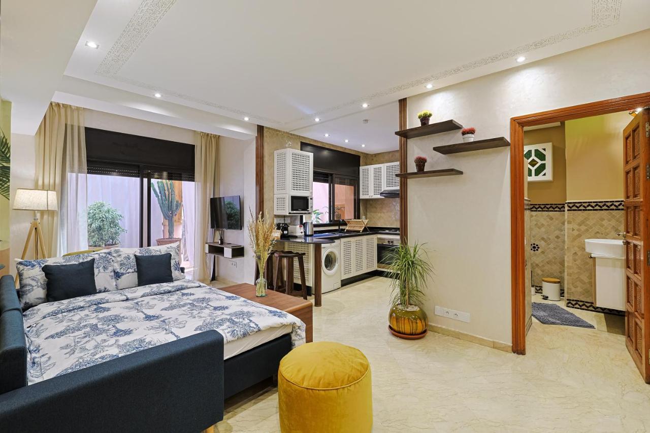 Oasis - Appartement Authentique A Gueliz マラケシュ エクステリア 写真