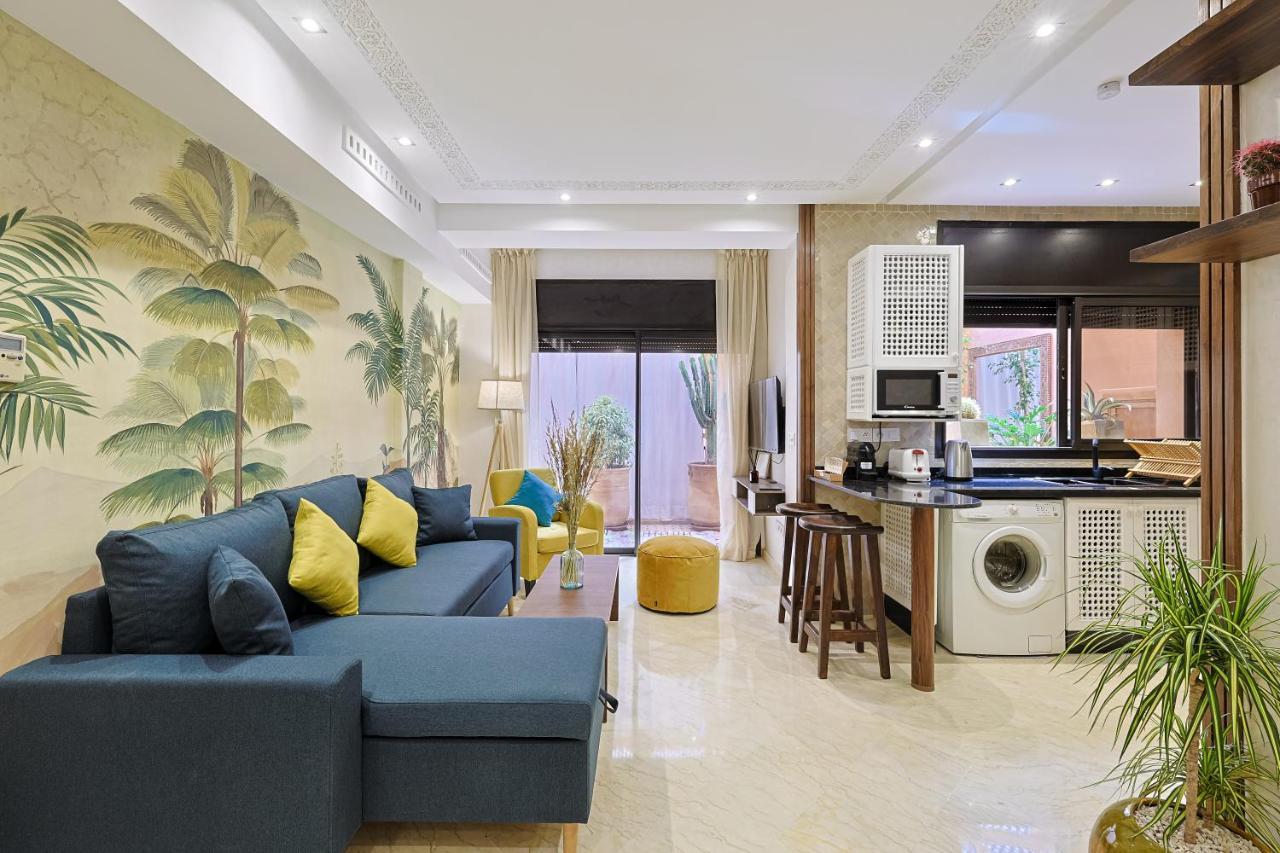 Oasis - Appartement Authentique A Gueliz マラケシュ エクステリア 写真