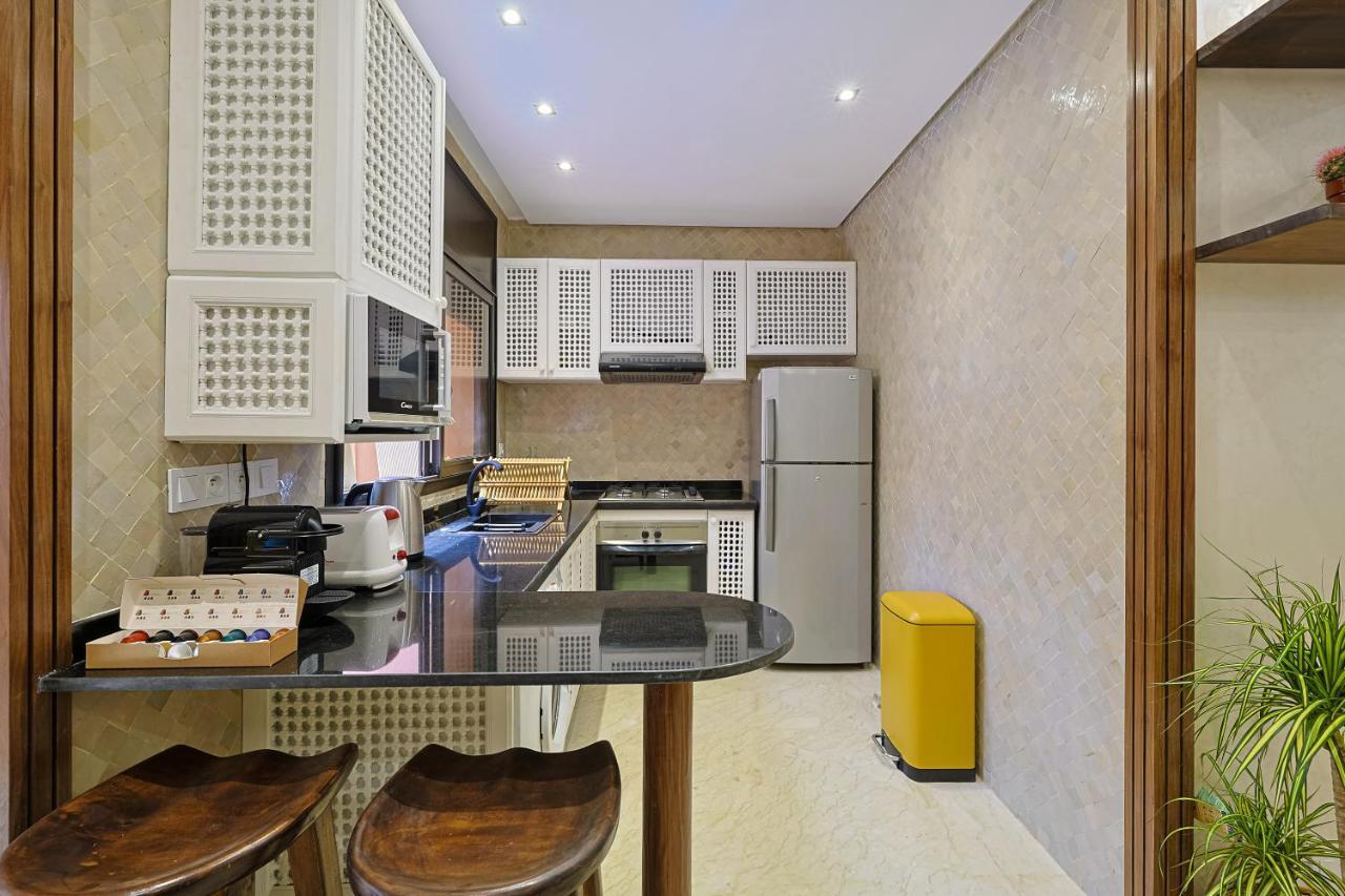 Oasis - Appartement Authentique A Gueliz マラケシュ エクステリア 写真