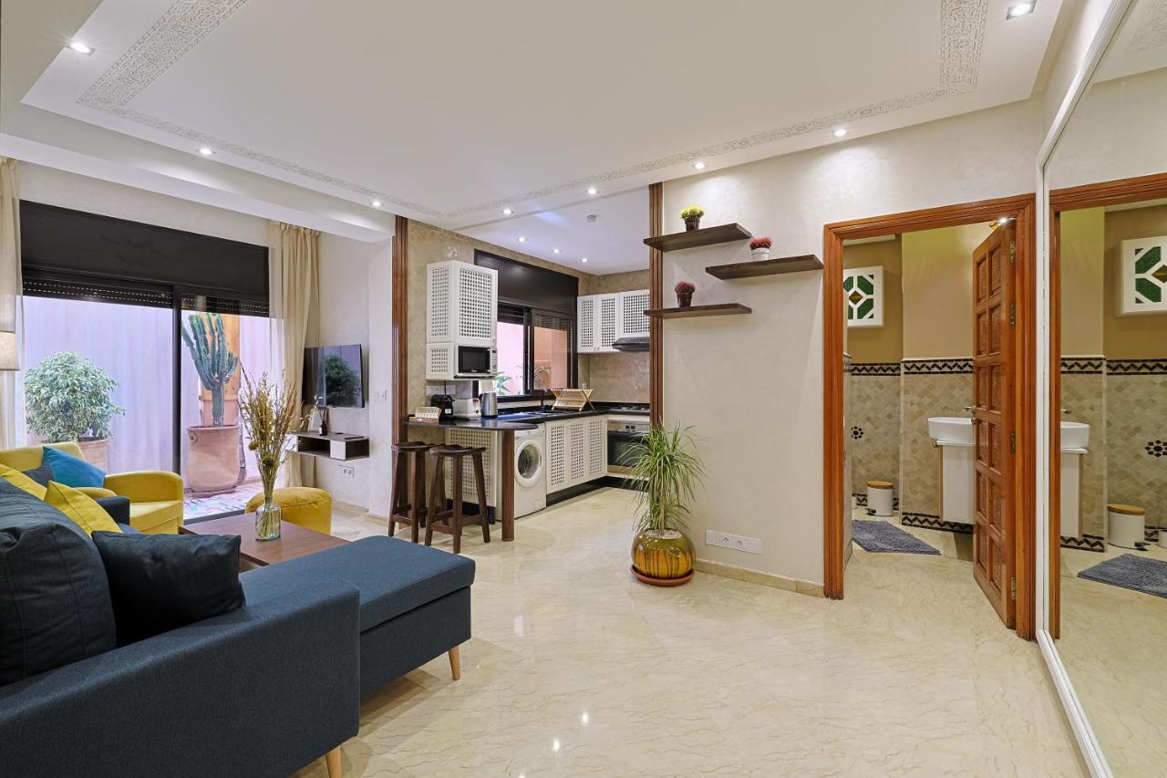 Oasis - Appartement Authentique A Gueliz マラケシュ エクステリア 写真